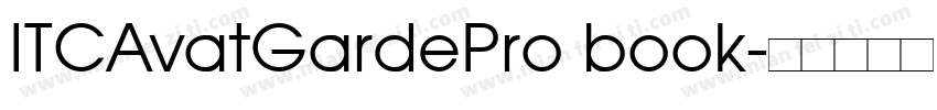ITCAvatGardePro book字体转换